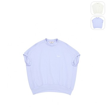 【FILA】女性 縮腰圓領背心-淺紫 5TEZ-1427-PL