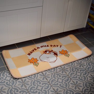 【3MONTHS】3MONTHS-長條地墊(花花蜜蜂款)