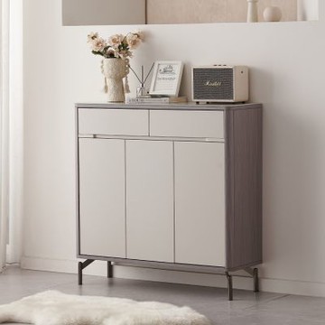 MUNA家居  2511-100型3.3尺玻璃鞋櫃  100X34X100cm