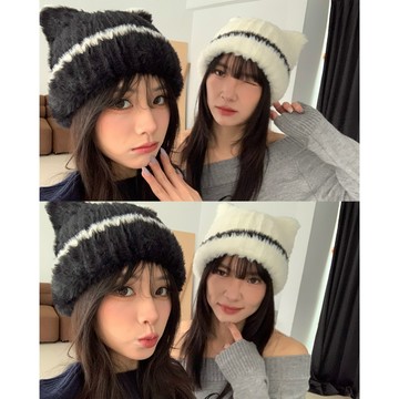 ISA_kitty girl3 今年必備誰戴誰可愛貓耳毛帽_61013