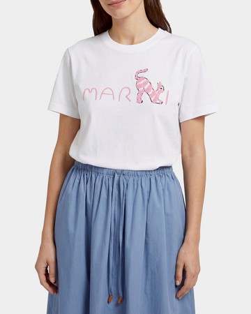 MARNI Logo拼接短袖T-Shirt - 42