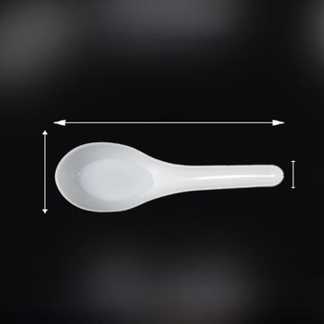 看守所拘留所犯人服刑人員專用安全純色白色安全湯飯勺軟塑料小勺