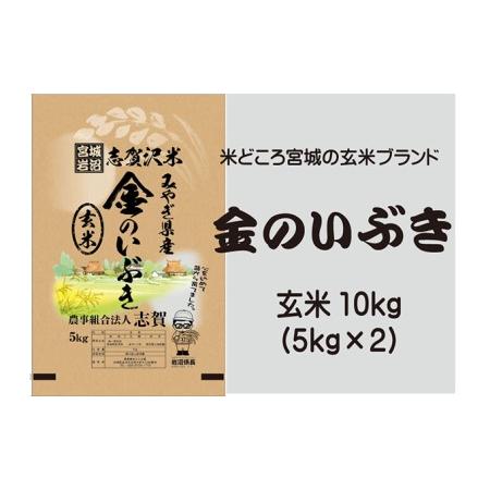 ふるさと納税 金のいぶき　玄米10kg（5kg×2） 宮城県岩沼市