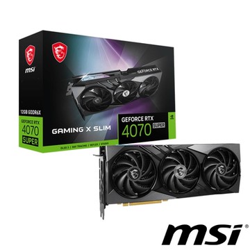 MSI 微星 GeForce RTX 4070 SUPER 12G GAMING X SLIM 顯示卡