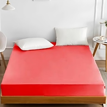 A-nice 雅妮詩 精梳純棉床包 #300針 60支棉  雙人  深紅色