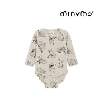 Brands4Kids 長袖包屁衣(月亮灰)_Minymo系列