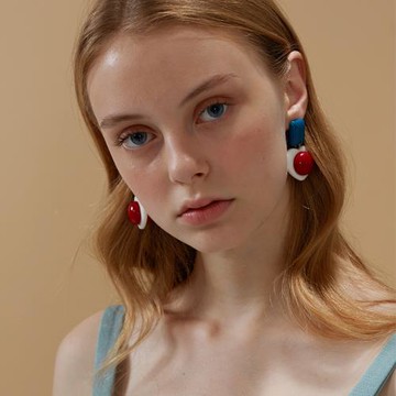 簡約立體愛心耳釘高級感耳環氣質大氣復古港風耳夾女小眾設計耳飾