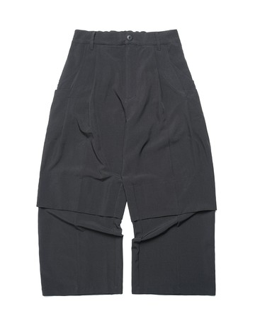 OCTO GAMBOL® C03-P Relaxed Fit Suit Pants | Black