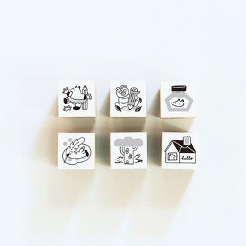 文具森林 Bungu Forest | S號印章六入組