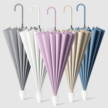 雨傘 防水套ins森系簡約雨傘高顏值網紅同款男女學生晴雨兩用長柄雨傘 幸福驛站