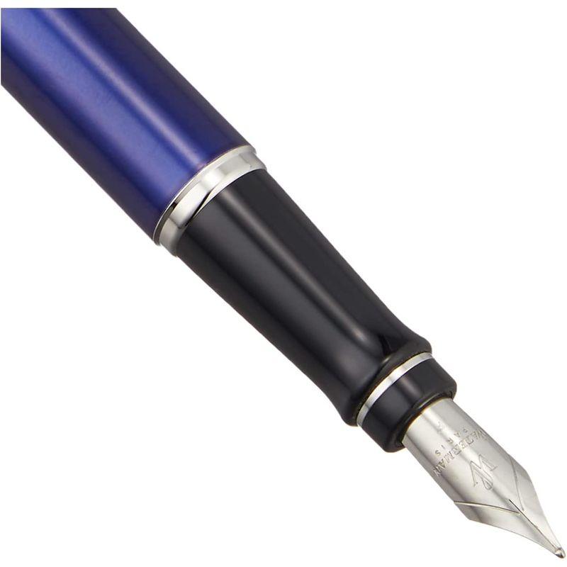 WATERMAN ウォーターマン 公式 万年筆 F 細字 エキスパート デラックス ダークブルーCT 2103841 両用式 正規輸入品