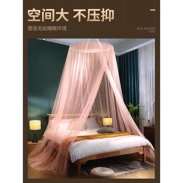 #章蚊帳吊頂式文021年新款21米8床家用吊掛圓頂式公主女孩臥室防