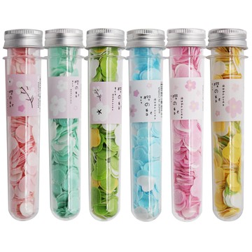 花語款 試管造型香芬肥皂片 6入/24入一組 一入300片 環保無毒 乾淨清潔 多種香芬氣味