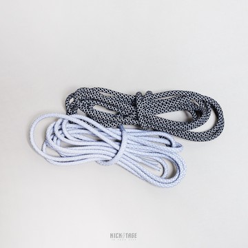 #KEEP 3M 反光鞋帶 圓 鞋帶 編織 黑灰 白灰 140CM 120CM【KS106】