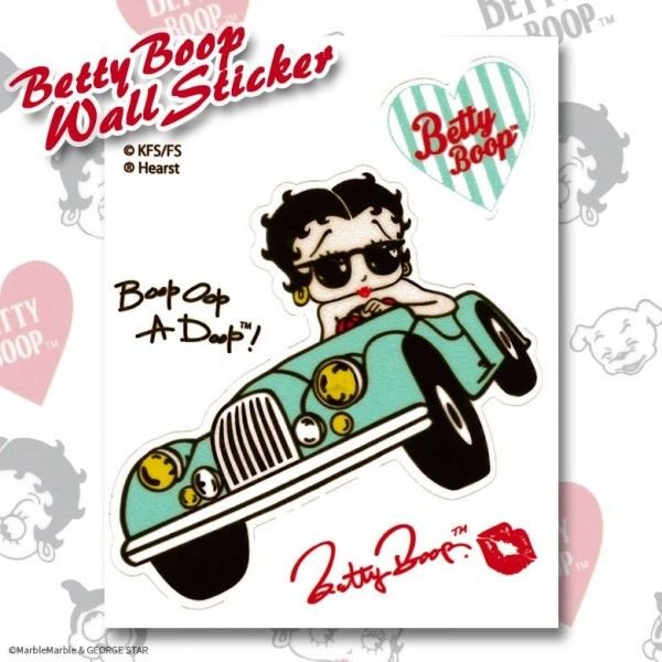 G4 ベティちゃん ベティ ブープ ウォールステッカー 007 オープンカー インテリアステッカー Betty Boop 壁ステッカー ネコポス可 通販 Lineポイント最大0 5 Get Lineショッピング