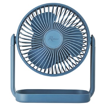 ROMEO 羅蜜歐 USB充電式夜燈桌扇  DFK-130  牛仔藍