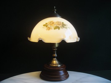 【老時光 OLD-TIME】早期二手台灣製玻璃桌燈