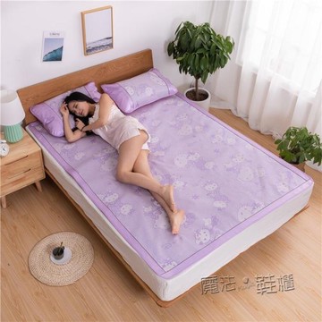新品上架~冰絲涼蓆三件套1.8m床夏季蓆子1.5米可水洗折疊夏涼蓆1.2空調軟蓆- 雙11全館免運