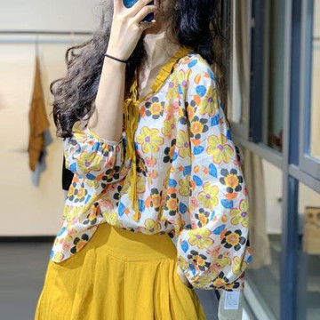 日系小清新襯衫女小眾設計感2025年春季新款棉麻襯衣女文藝闊腿褲