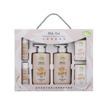 Nac Nac 牛奶燕麥沐浴潔膚禮盒(6件組)