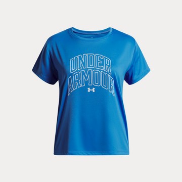 UA 女童 Tech Varsity 塗鴉短袖T-Shirt 熱銷商品