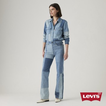 Levi's 女款 牛仔襯衫 拼接襯衫 設計款襯衫 女生上衣 熱賣單品 003TO-0000
