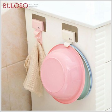 無痕臉盆雙層掛架　收納 掛勾 廚房 浴室（可挑色 款）【A428031】【不囉唆】