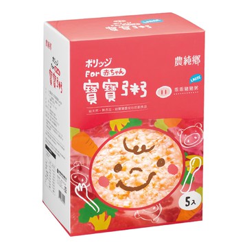 農純鄉 乖乖豬豬粥 PLUS 5包  1kg  1盒
