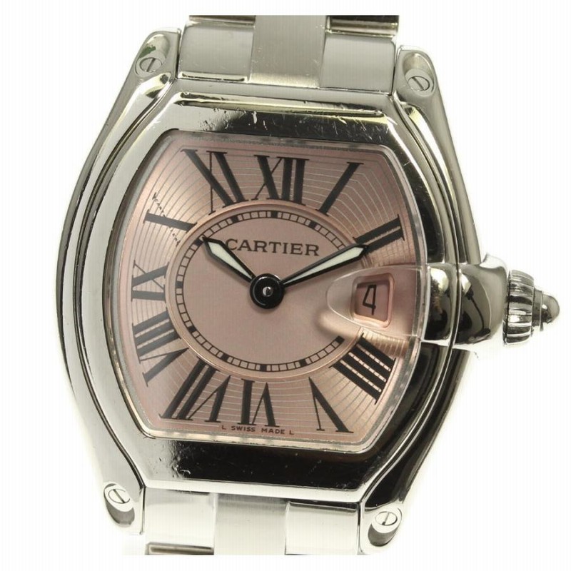 CARTIER】カルティエ ロードスターSM デイト W62017V3 クォーツ
