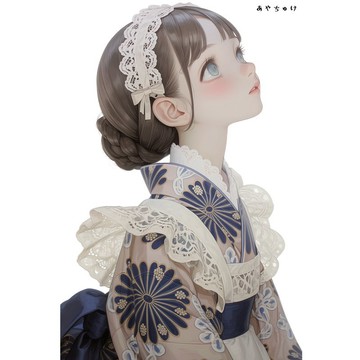 【9 月新品】07-143-0025 人物貼紙 幻想復古浪漫喫茶