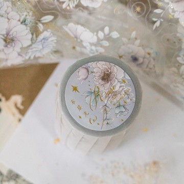 SOMe Market聯名 在晨光的玫瑰 7cm*5m燙金割型亮PET膠帶