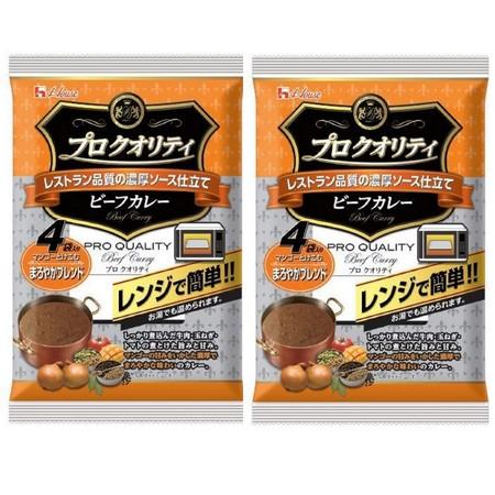 ハウス食品　プロクオリティ　ビーフカレー　まろやかブレンド　4袋入り ×２個