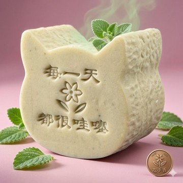 每一天都很哇賽 草本植萃手工皂 療癒貓咪造型 天然精油香氛皂