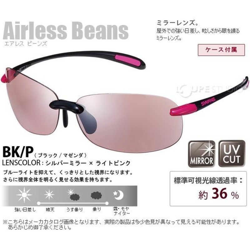 スワンズ スポーツサングラス エアレス ビーンズ Airless-Beans