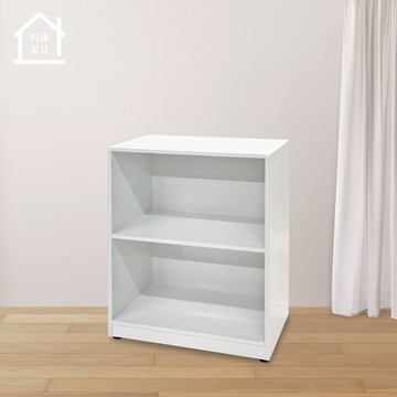 兩層塑鋼置物櫃 兩格收納櫃 兩層櫃 防水防潮塑鋼家具(寬60x深31x高78.5公分)【巧沐家具】