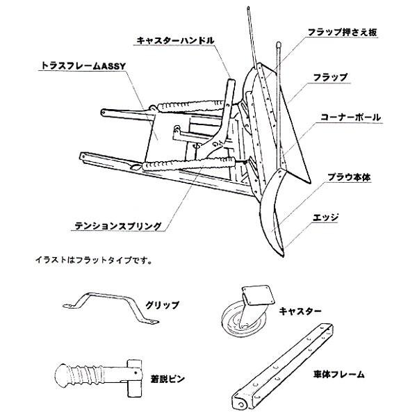 スノープラウ補修品 フラップ