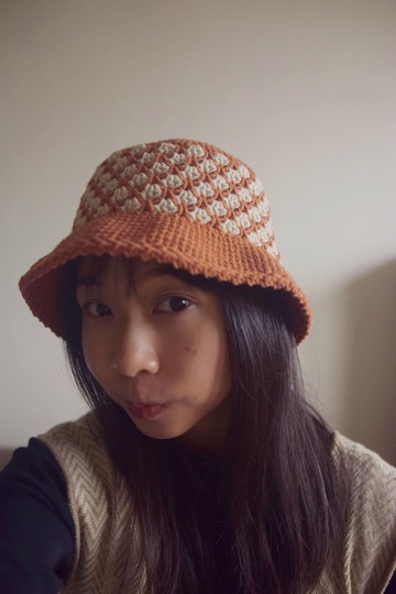 手工編織毛帽 •棕 |手作|毛線|鉤針| 其他尺寸可訂製