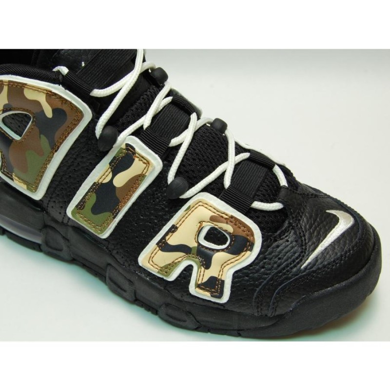 NIKE air more uptempo 96 qs gs black/sail/ltbritish tan ナイキ