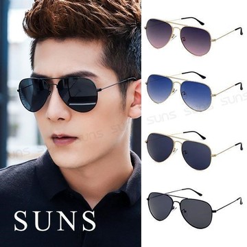 【SUNS】時尚飛行員墨鏡 蛤蟆鏡/中性駕駛/太陽眼鏡 抗UV(30526)