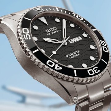 MIDO美度 廣告熱賣 Ocean Star 200C海洋之星200米陶瓷圈鈦金屬42.5㎜ M6(M0424304405100)