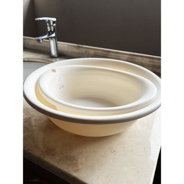 日本進口塑料小臉盆塑料盆 兒童臉盆