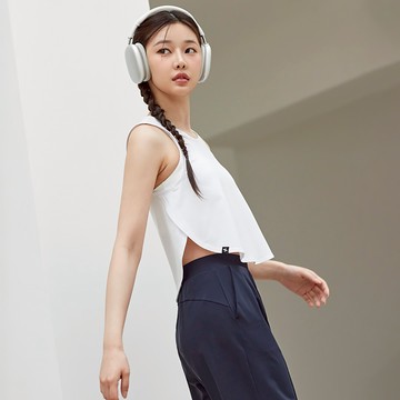 Eco Dex 圓弧交疊短版背心上衣｜共4色｜XTFSL02J2