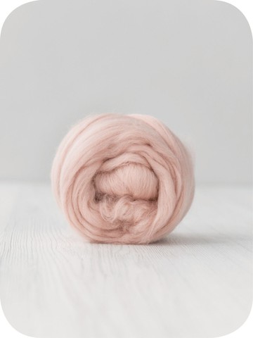 義大利托斯卡尼-19M美麗奴羊毛 DM601果殼｜50g｜DIY手作/羊毛氈材料/文創