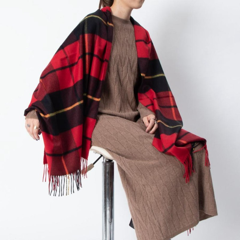 ジョンストンズ WA56 JOHNSTONS カシミア ストール 全8カラー メンズ レディース マフラー おしゃれ 秋冬 防寒 21AW チェック  無地 190×70 通販 LINEポイント最大0.5%GET LINEショッピング