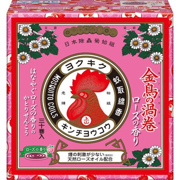 大日本除蟲菊 金鳥渦卷 驅蟲香 玫瑰 30入