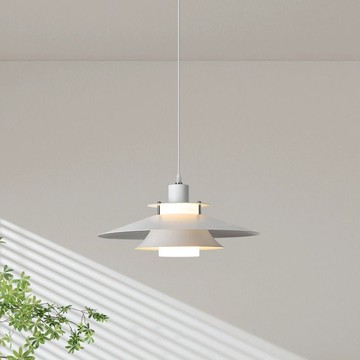 免運 單頭餐廳吊燈 單頭餐廳吊燈現代簡約餐廳燈餐桌飯廳飛碟燈北歐吧臺燈