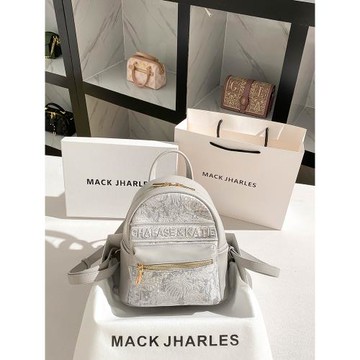 MACK JHARLES復古刺繡雙肩包包女2025秋季新款大容量高級通勤背包