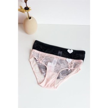 59元3條6ixty8ight內褲女低腰蕾絲性感透明少女三角褲PT11062