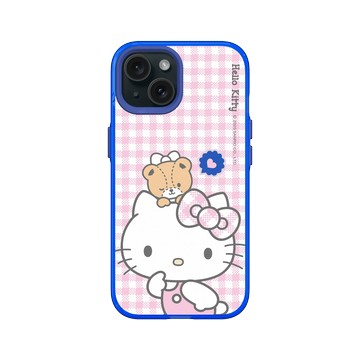iPhone 15 Clear 激光藍 - 三麗鷗-Hello Kitty - Hello Kitty & Tiny Chum