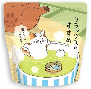 日本平戶園（日本包裝授權廠商）｜手繪貓咪系列有機茶包5入｜有機煎茶/焙茶風味任選
